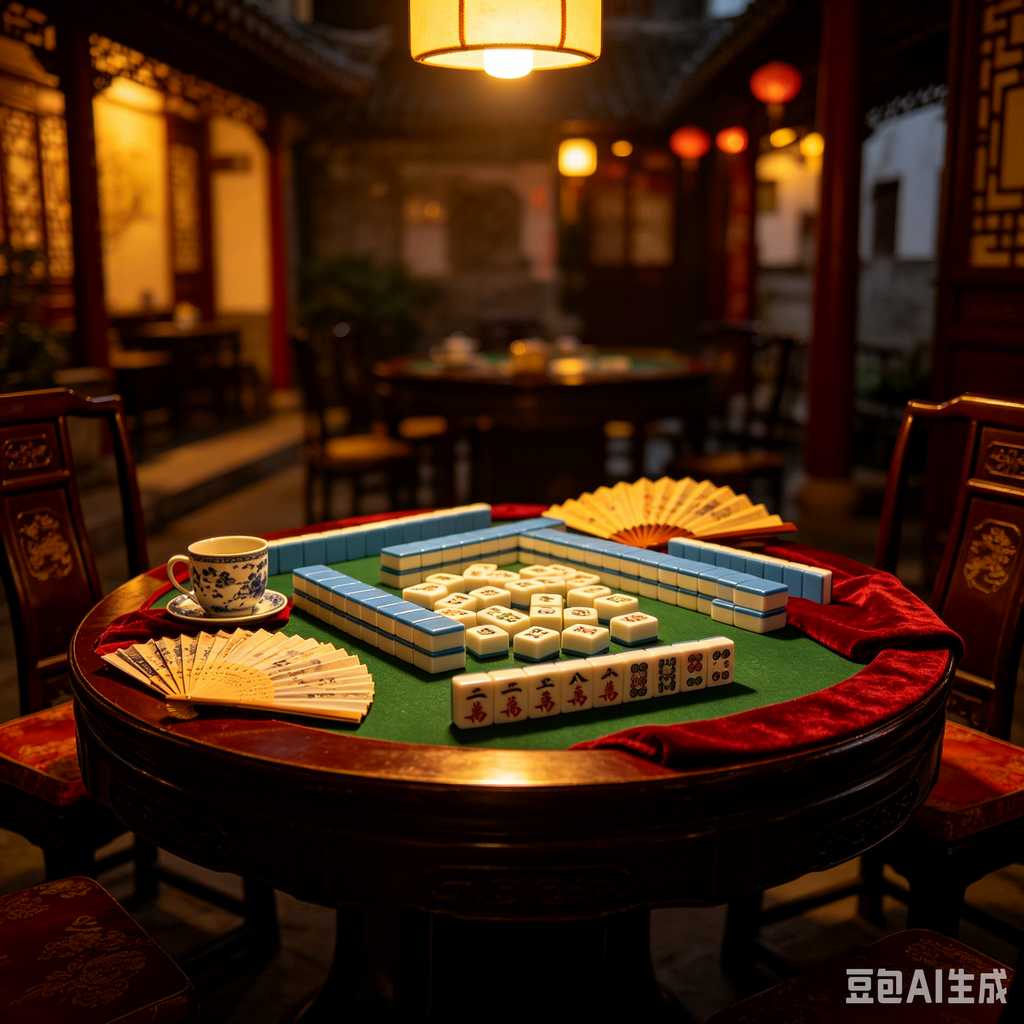 artistic mahjong tiles set